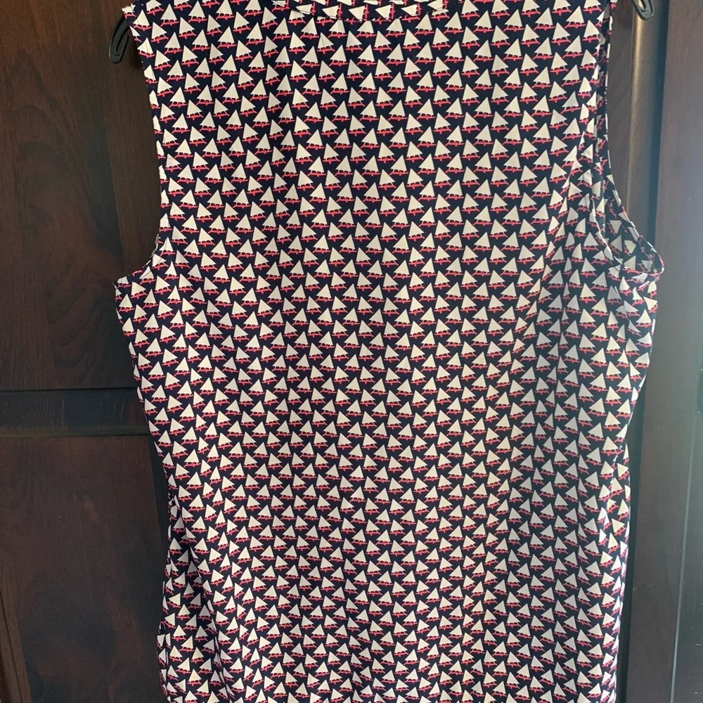 XL Tommy Hilfiger Womens Sleeveless Tank Top Sail Boat Golf Tennis Shirt preppy - Picture 3 of 6